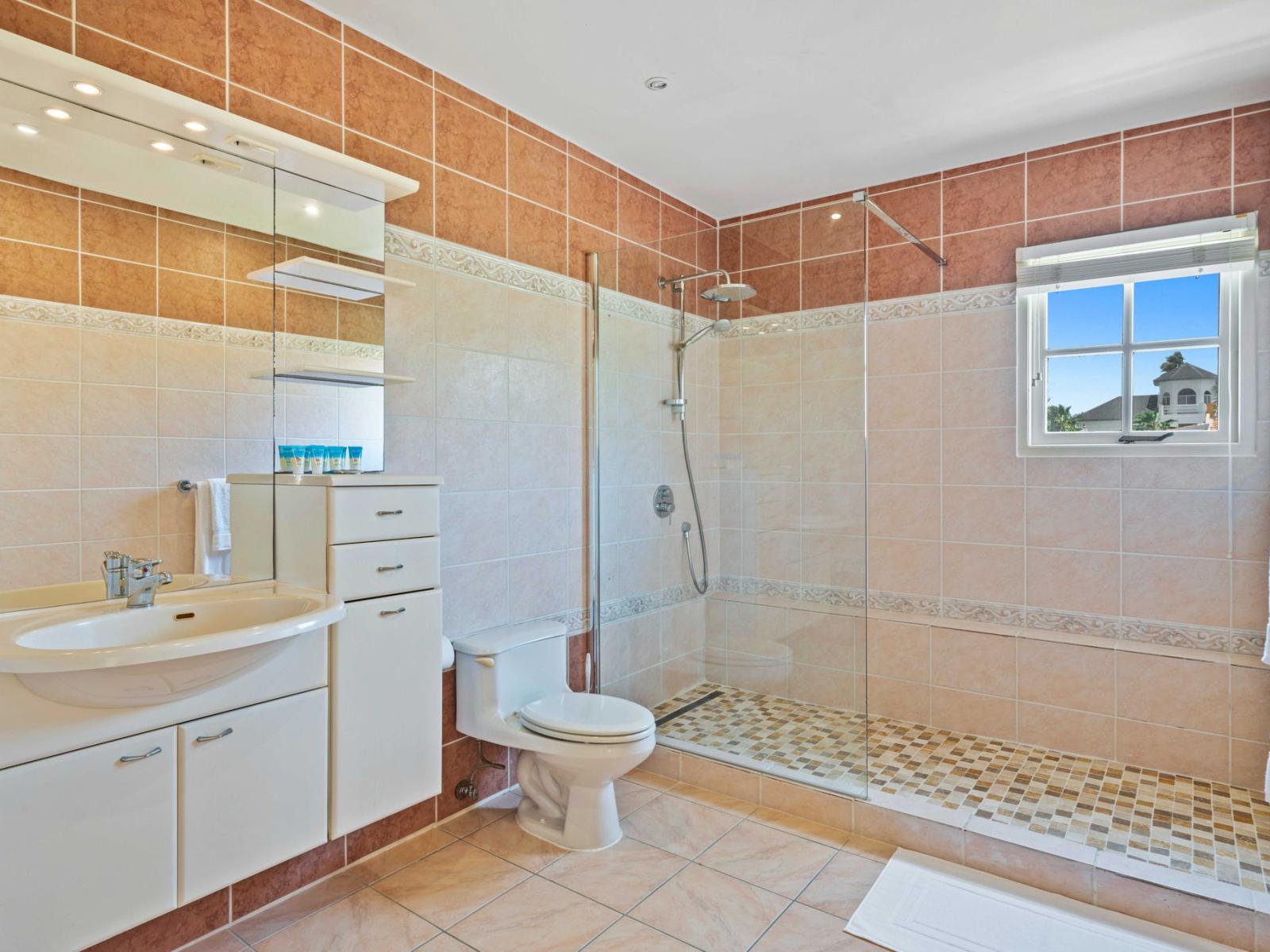 Bathroom 4 with a walk in shower