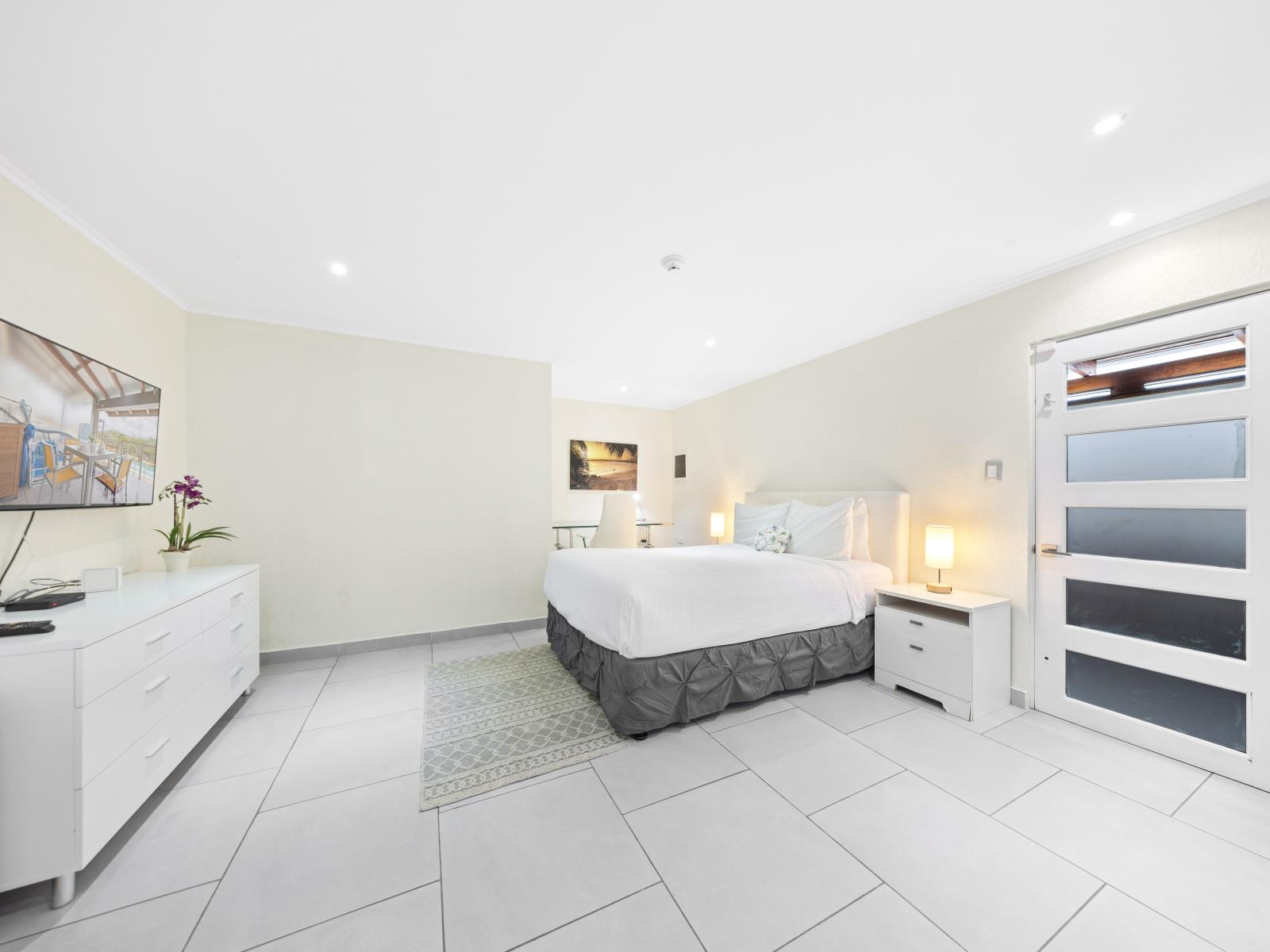 Enjoy privacy and comfort in our beautifully appointed bedroom with a modern ensuite bathroom.