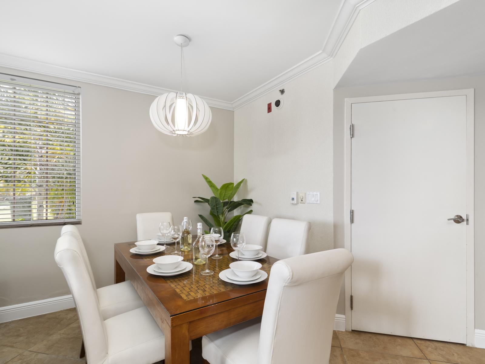 Dining table for enjoying delicious meals with family and friends