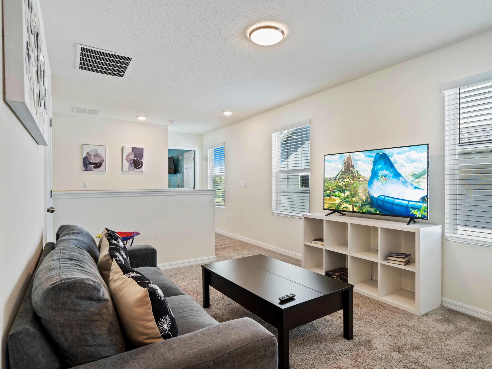 Loft area with Smart TV