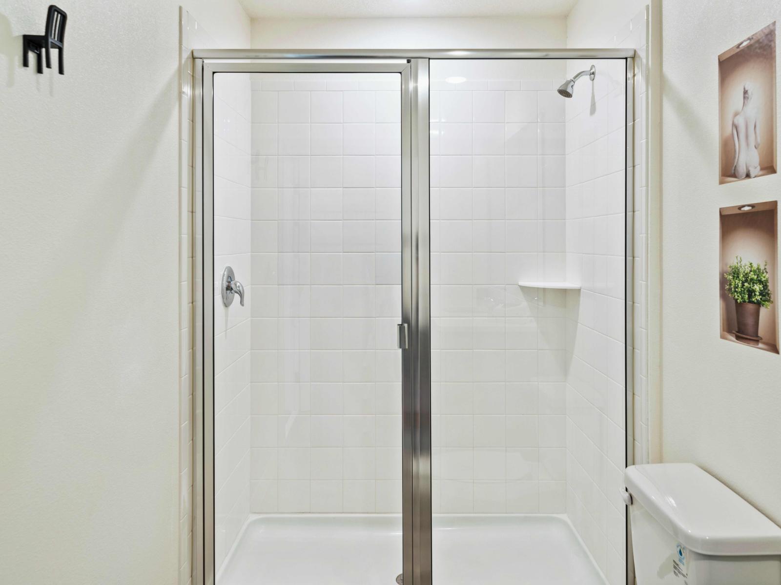Bathroom 2 with a walk-in shower