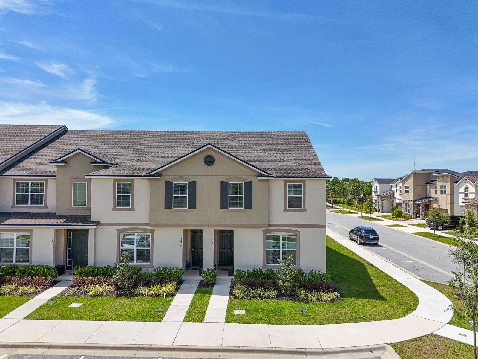 Experience contemporary living in this sleek home exterior, blending form and function seamlessly - Picturesque haven nestled amidst lush landscaping, offering tranquility and rustic charm. - A charming coastal home exterior