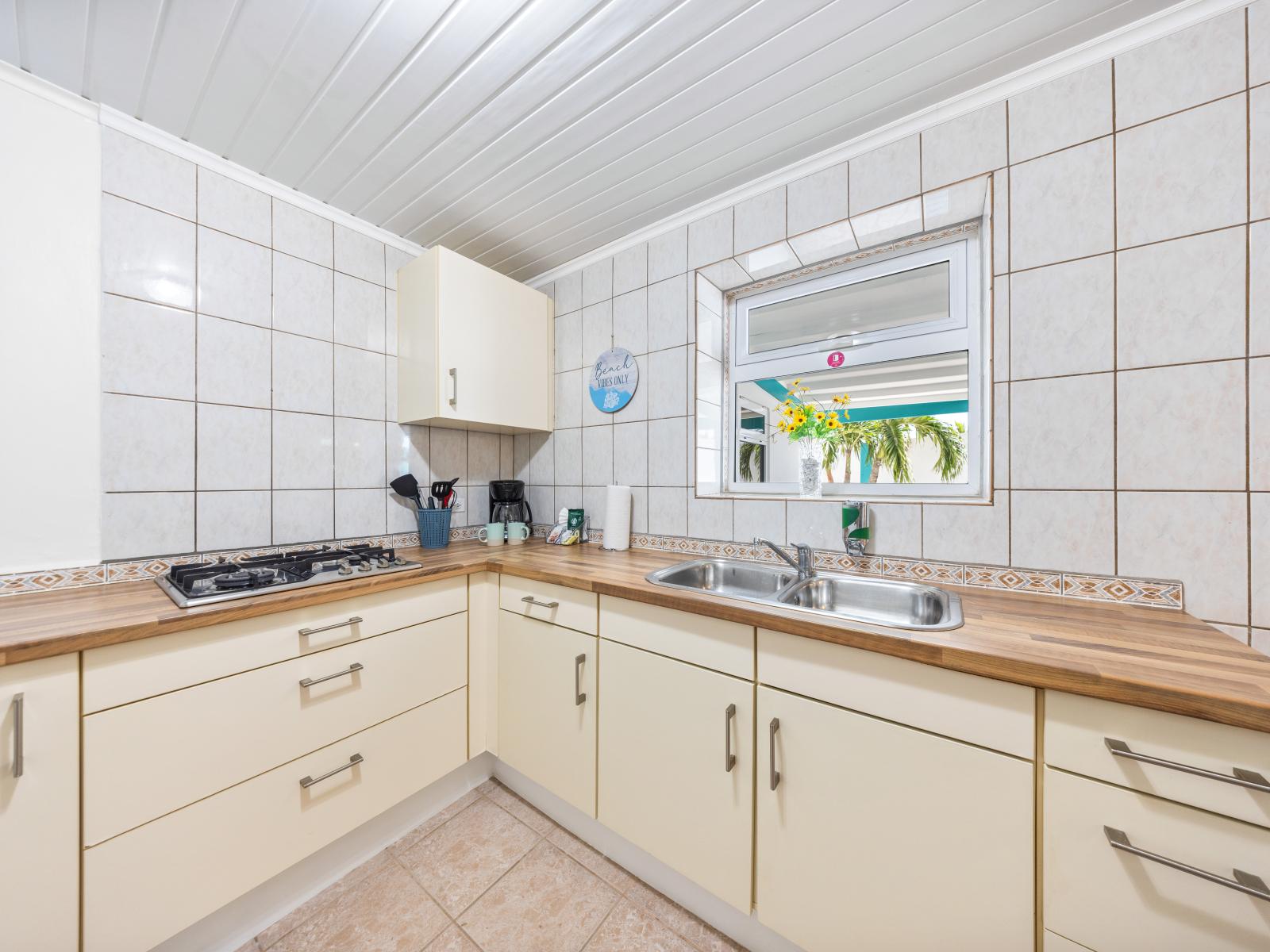 - Fully equipped kitchen with stainless steel appliances for all your cooking needs - Bright and spacious layout with counter space and natural light - Thoughtfully designed with a blend of functionality and style, making meal preparation a breeze