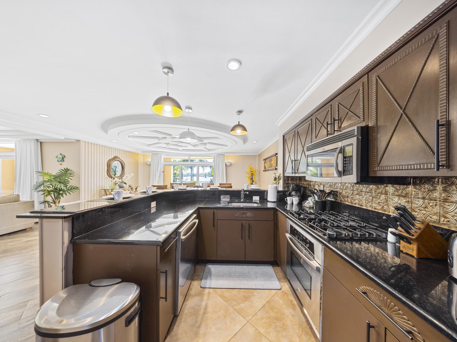 Luxurious Kitchen with stainless steel appliances