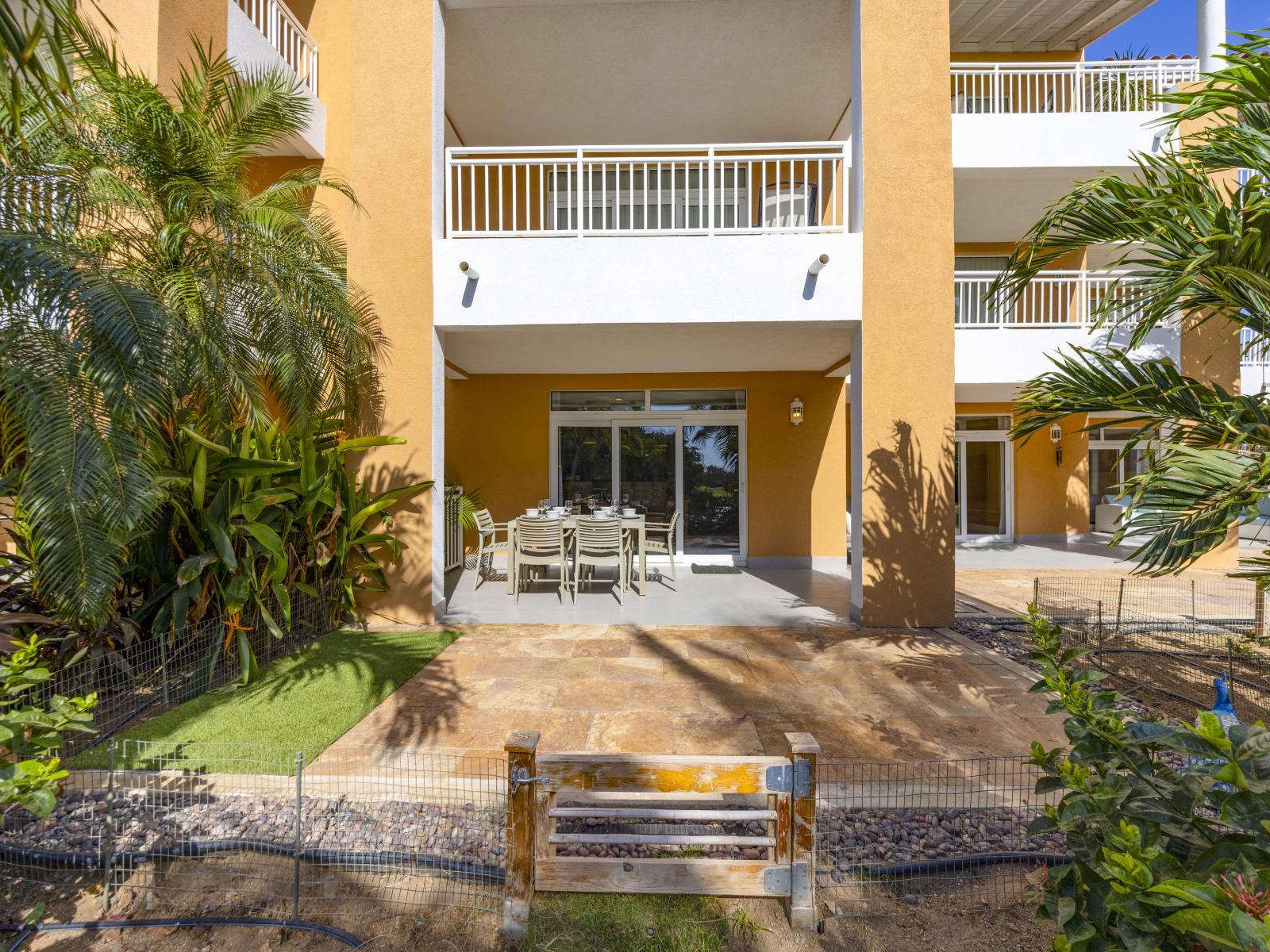 Spacious outside patio