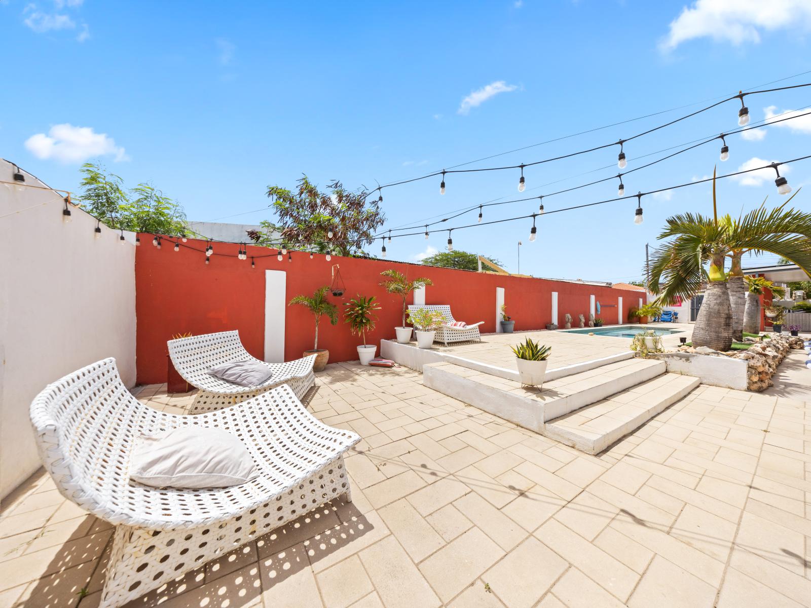 Lounge in the sun by the pool