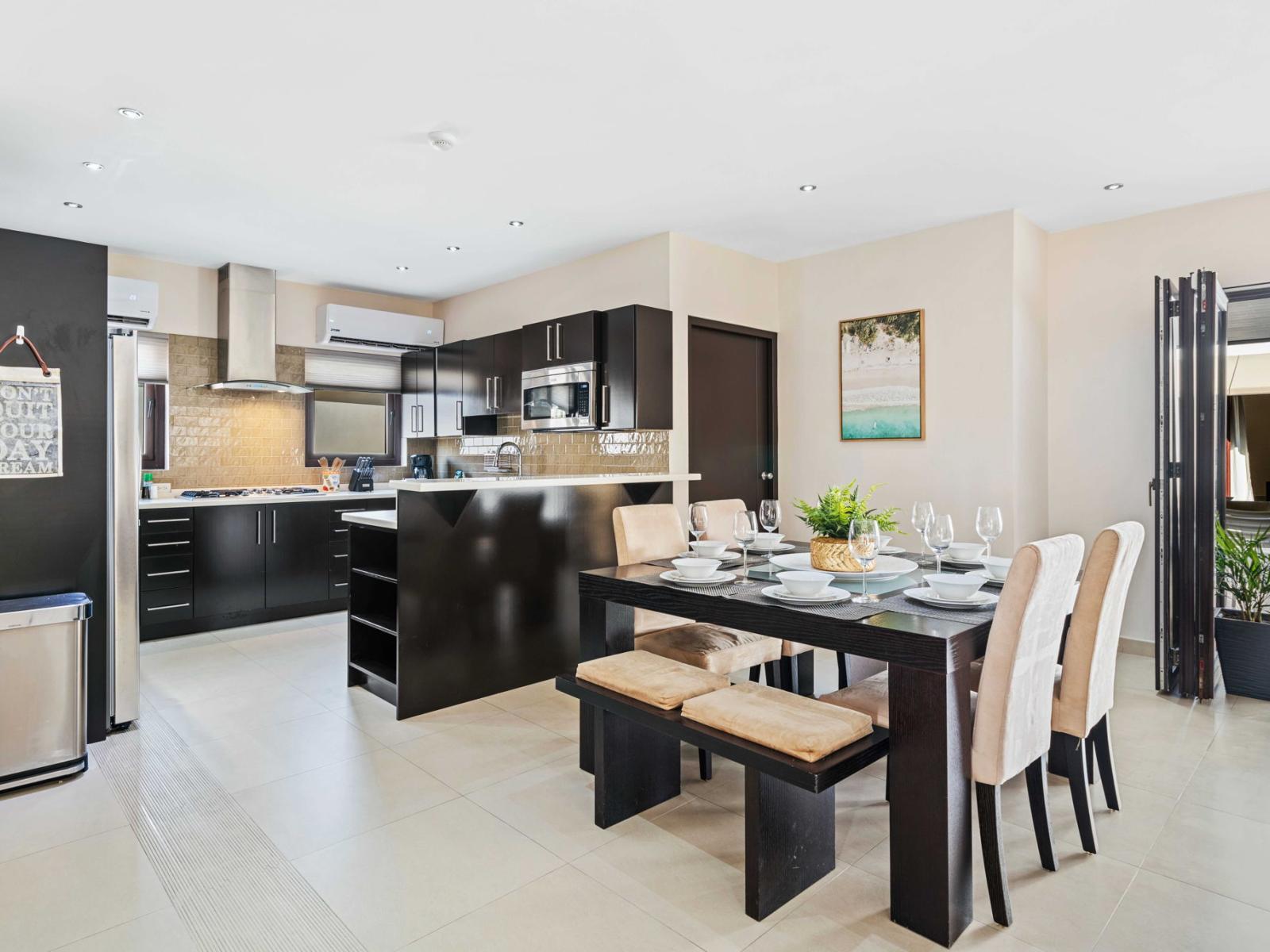 Dining table for enjoying delicious meals with family and friends