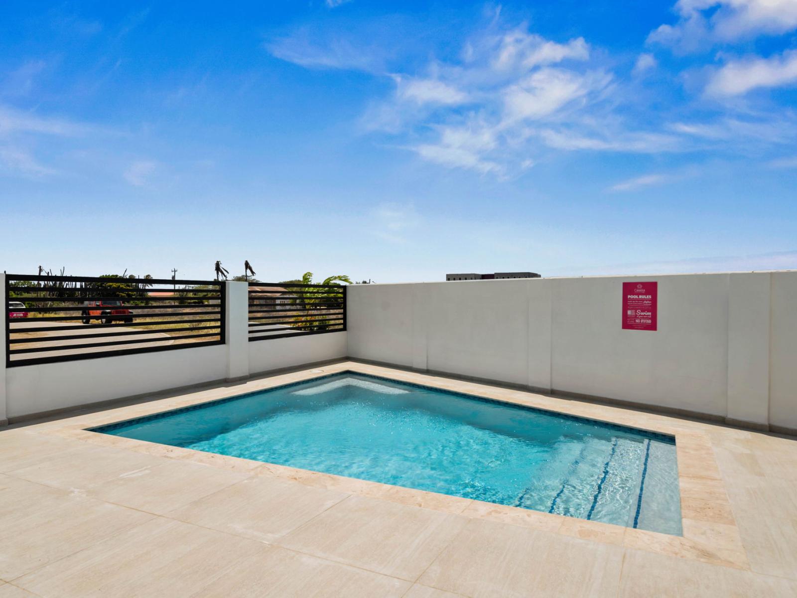 Soak up the sun by the pool