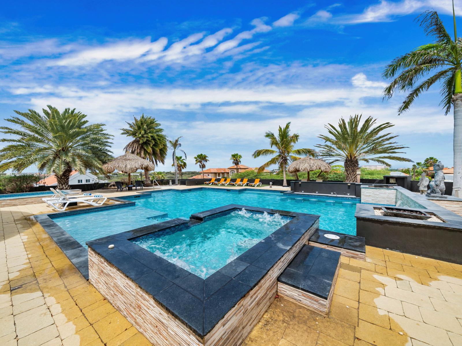 Large and refreshing private pool