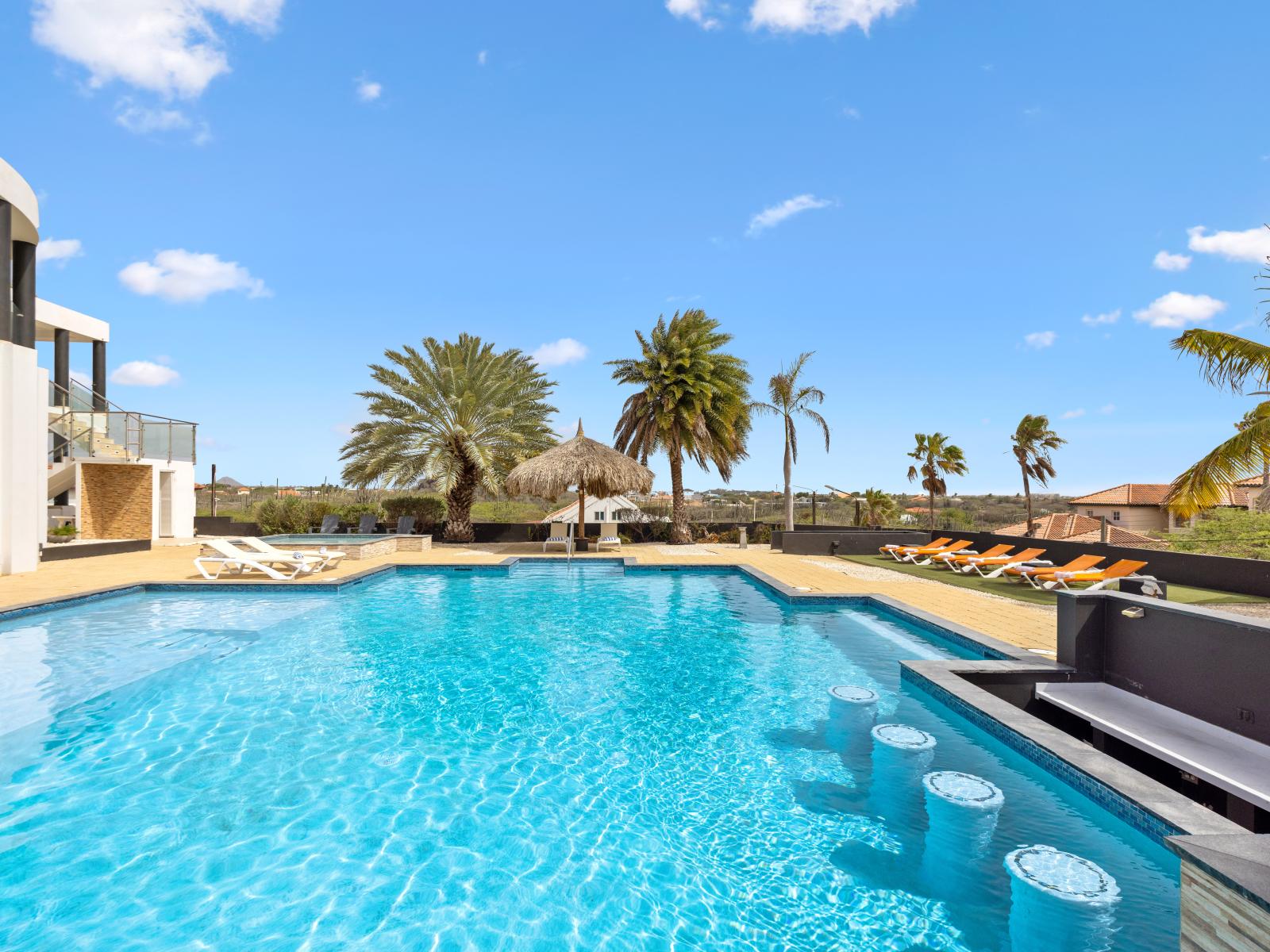 Savor the sunshine at the inviting private pool area