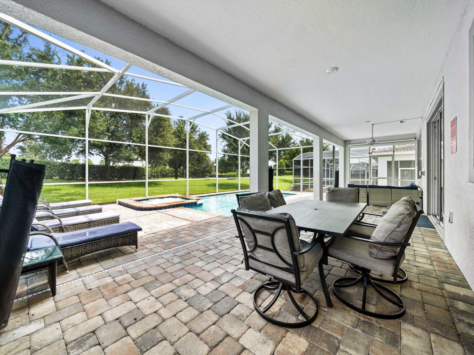 Patio Dining and Pool deck