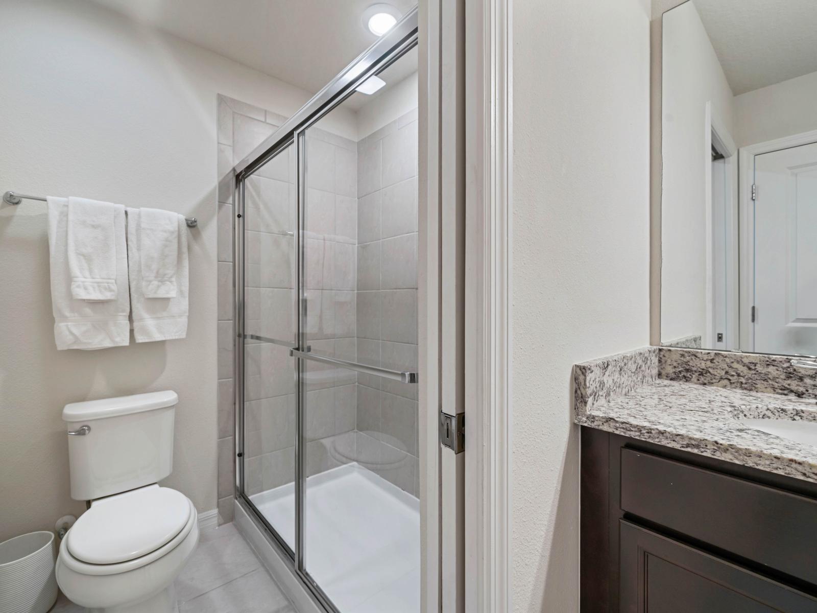 Bathroom 3 with a walk-in shower