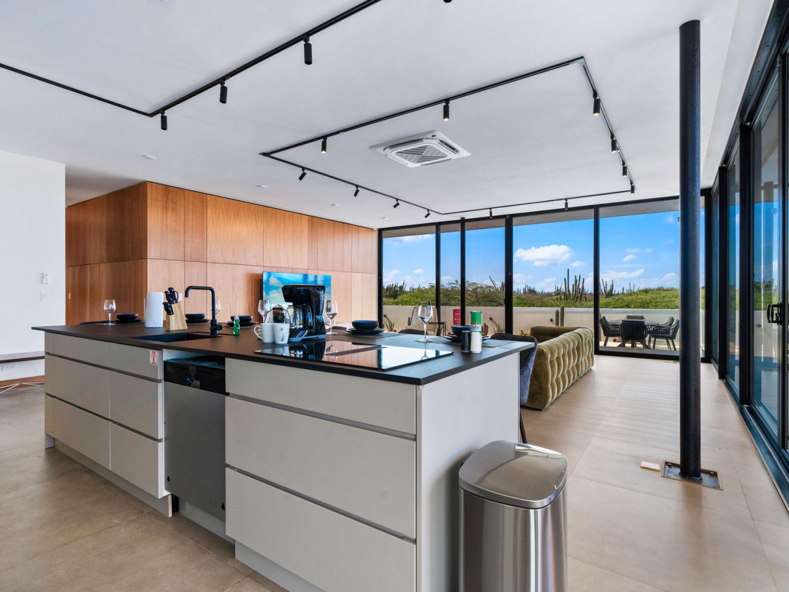 Luxurious Kitchen with stainless steel appliances