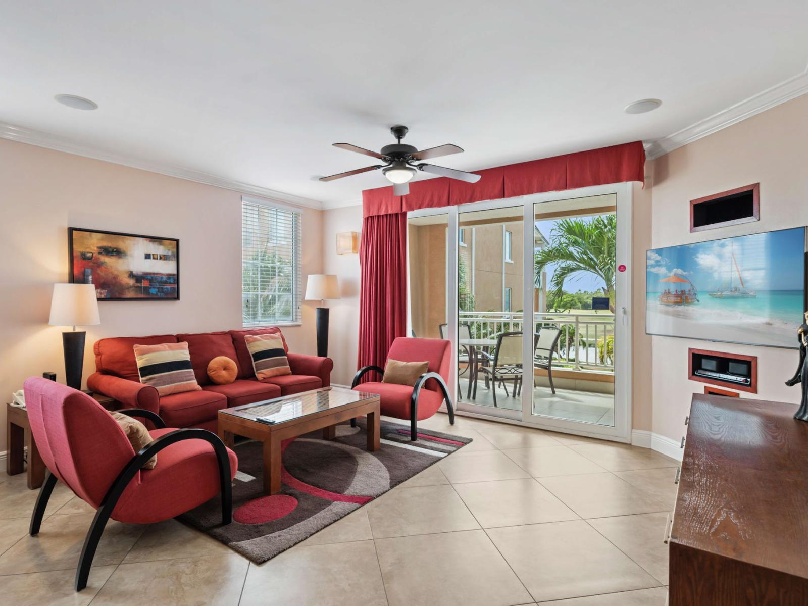 Lots of windows for natural light throughout the condo