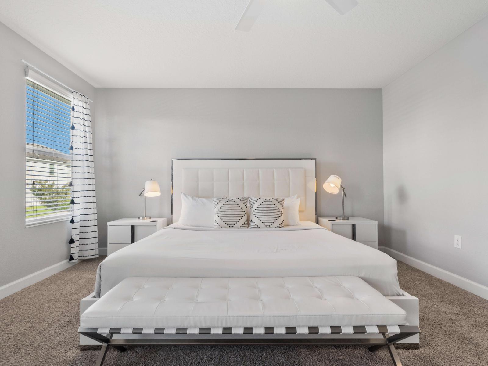 Bedroom Decor Highlights:  Experience vibrant and tasteful decor in every bedroom, from modern accents to soft linens, designed for style and comfort.