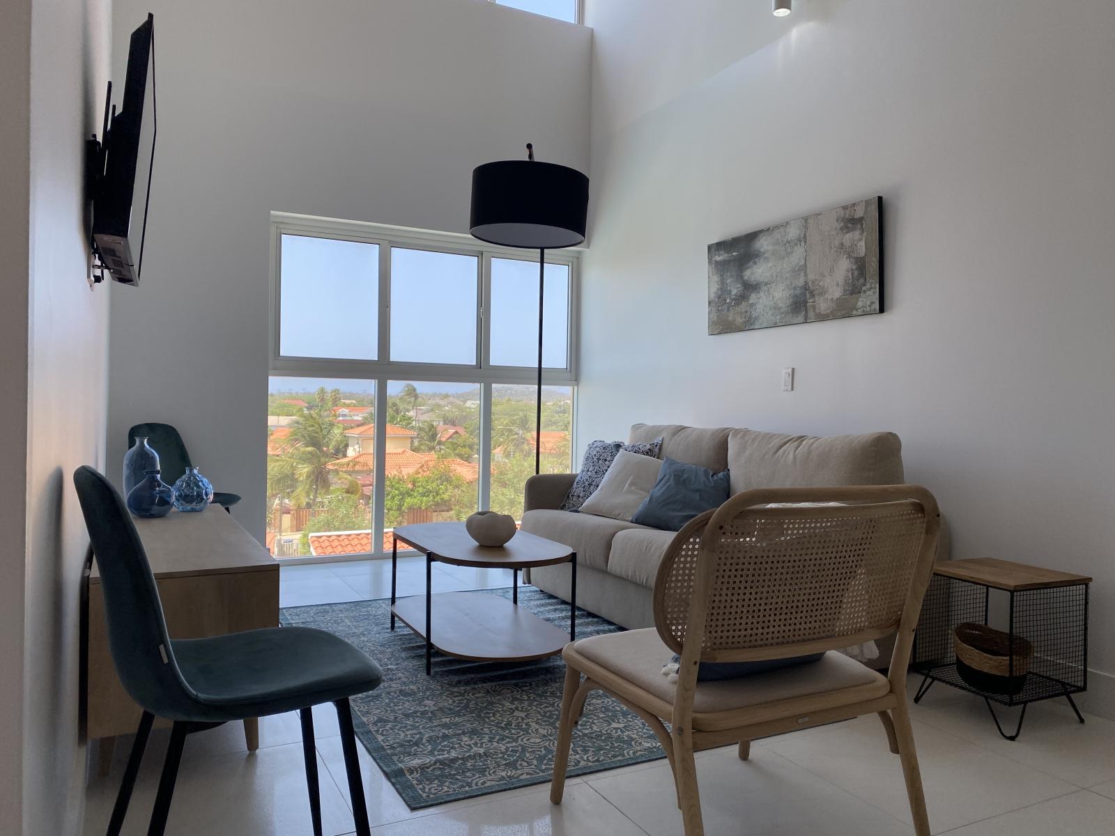 Beautifully decorated Living room in the condo