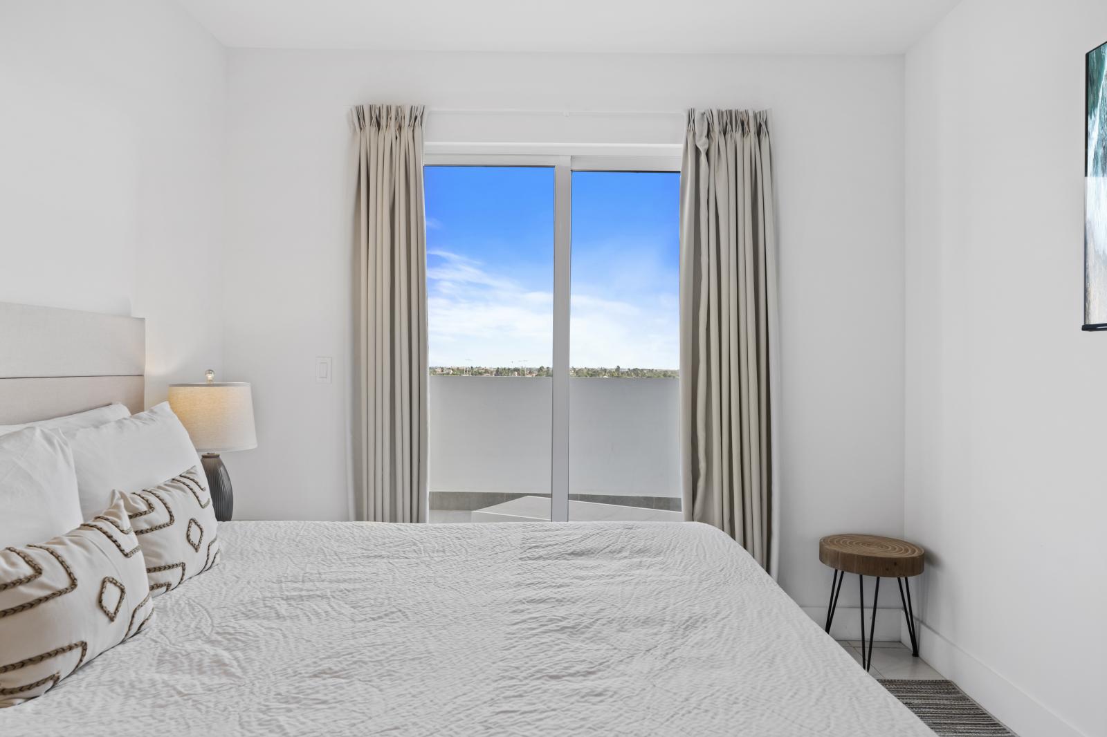 Bedroom with access to the patio