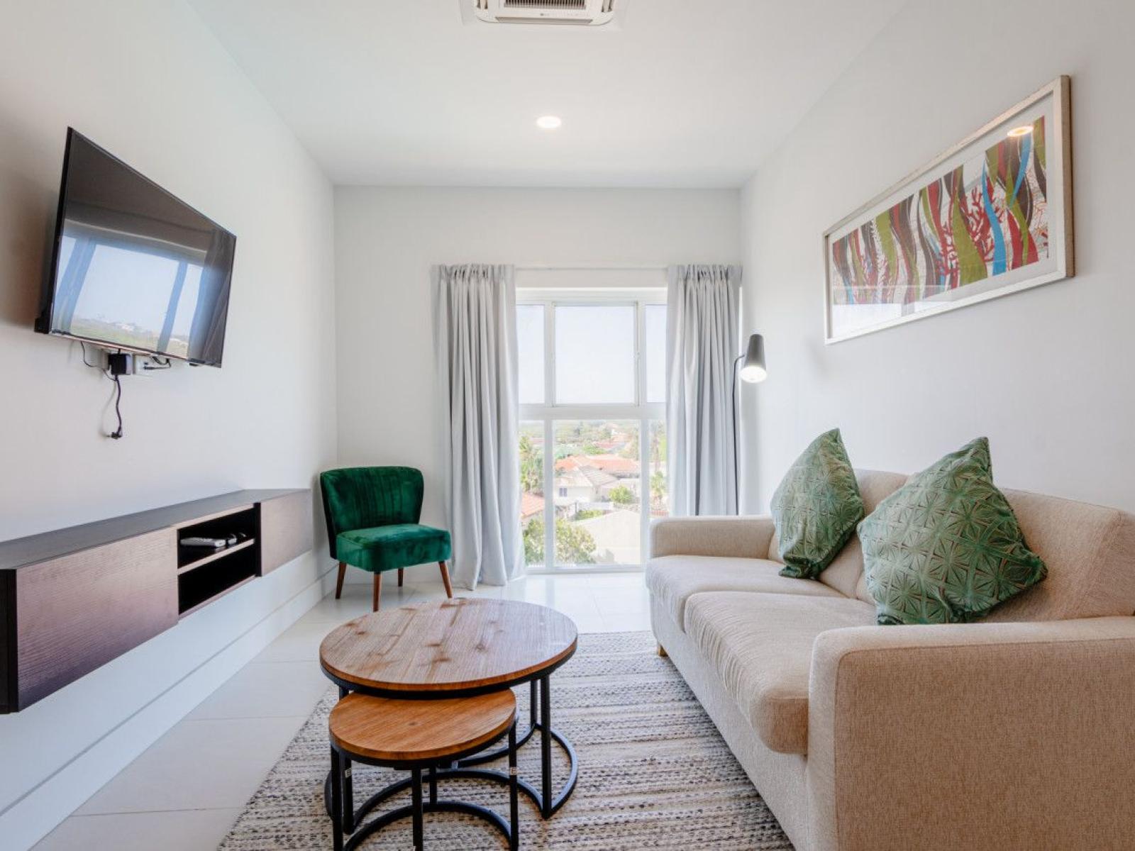 Open concept living and dining area in the Loft