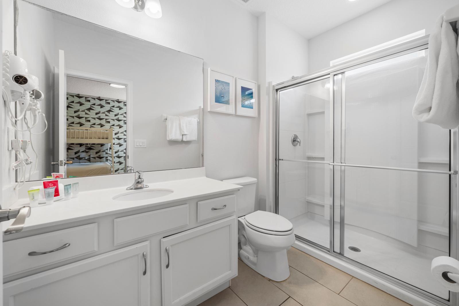 Bathroom 8 with a walk-in shower