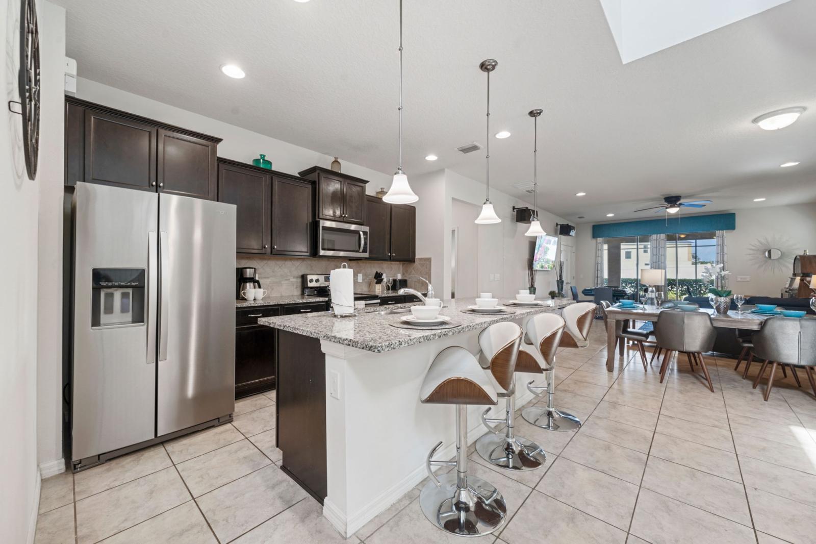 Fully equipped kitchen