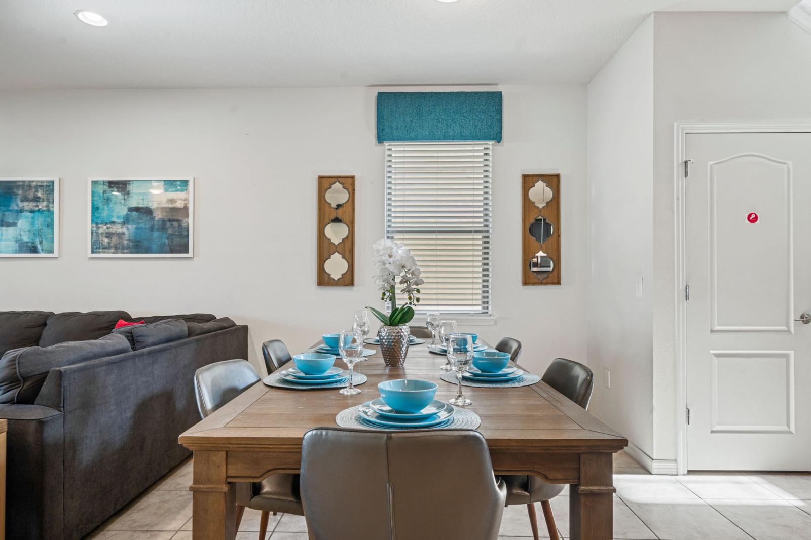 Open dining area