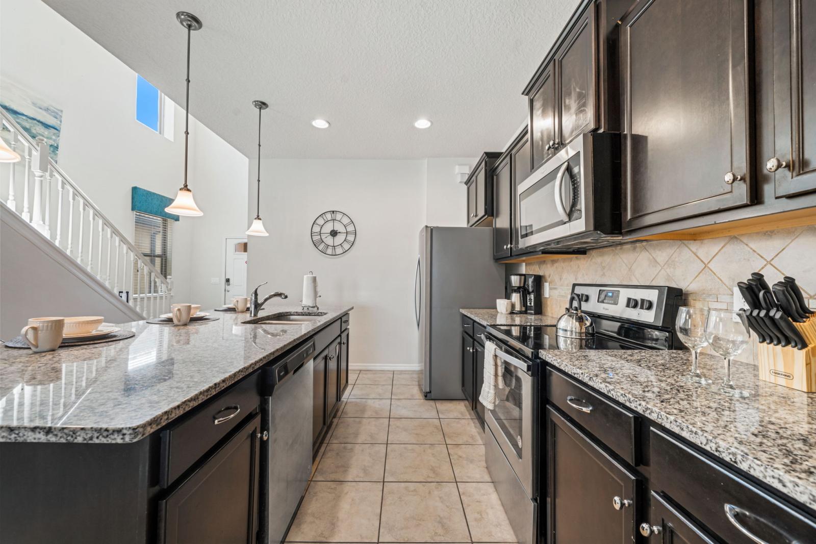 Fully equipped kitchen