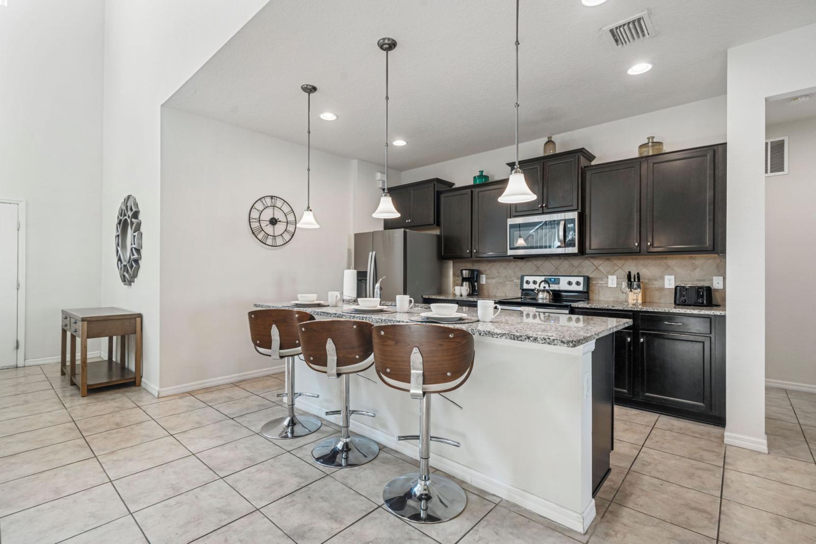 Fully equipped kitchen