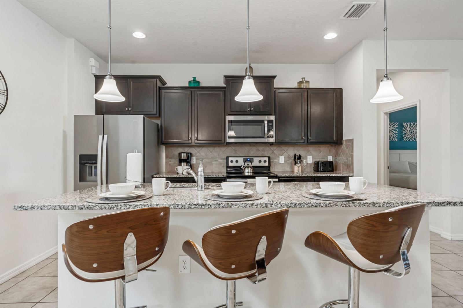 Fully equipped kitchen