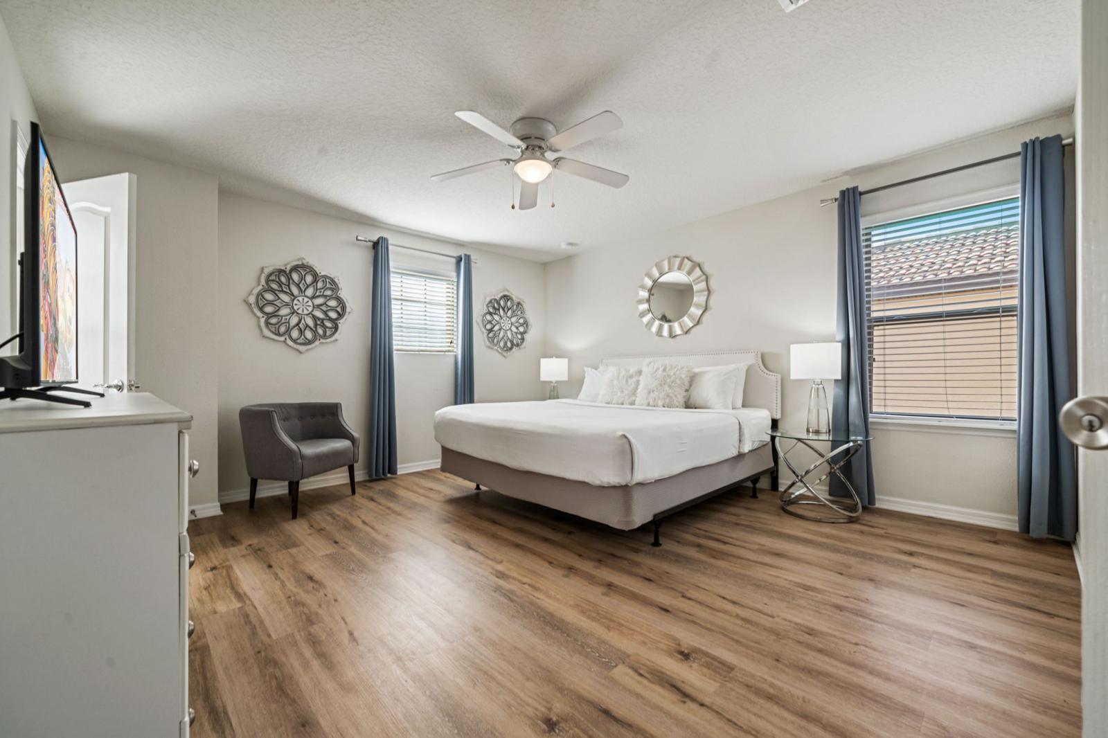 Bedroom 2 with a king size bed and a private bathroom