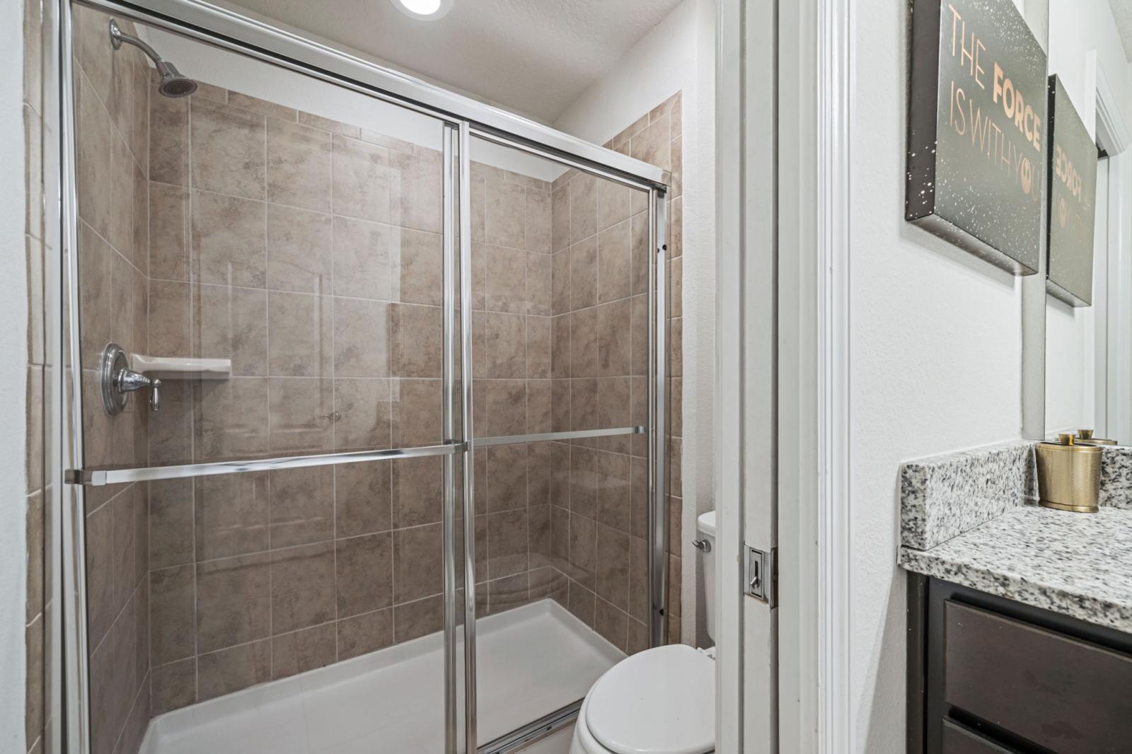 Bathroom 3 with a walk in shower