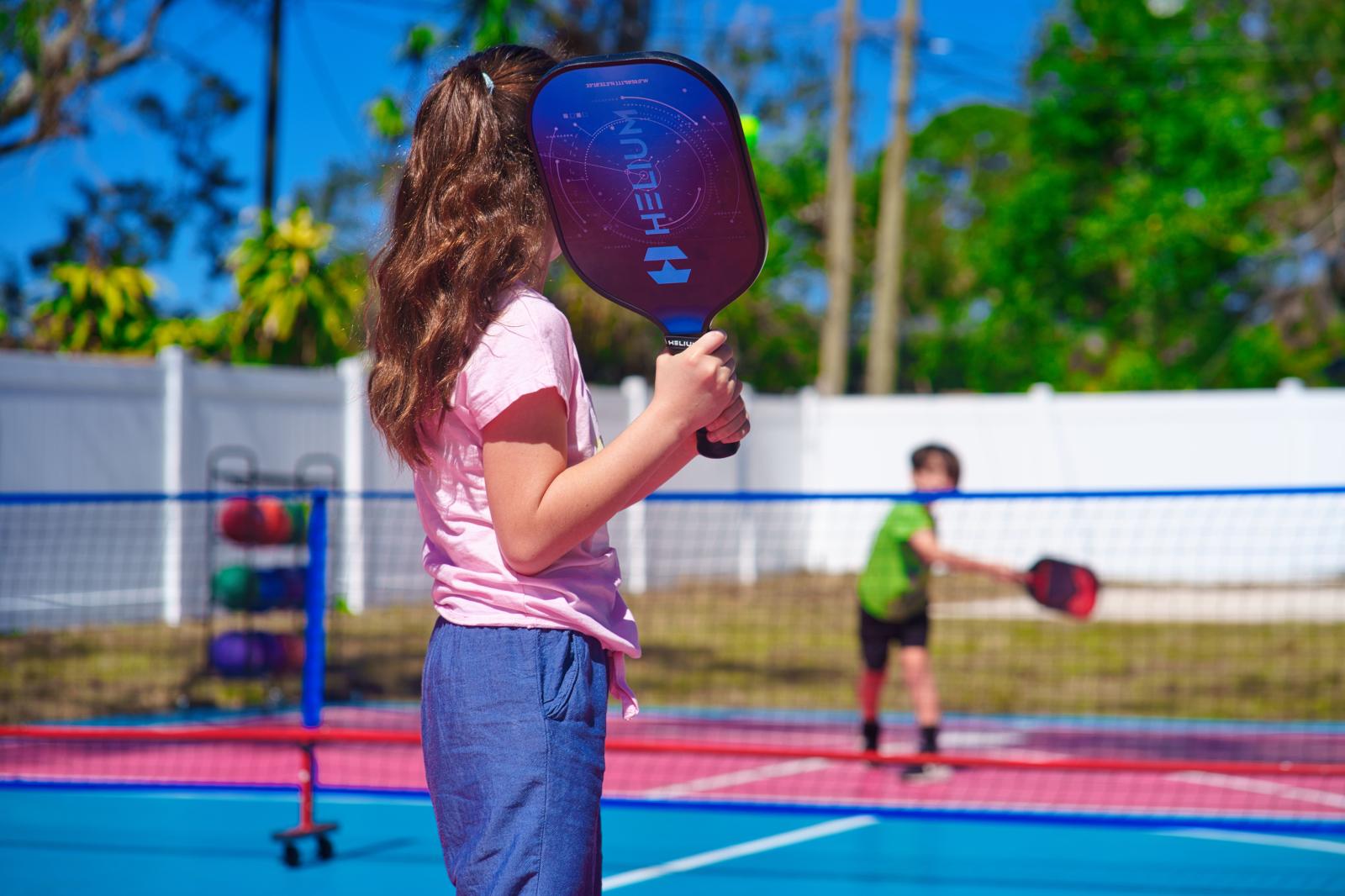 Your very own private pickleball and basketball court!