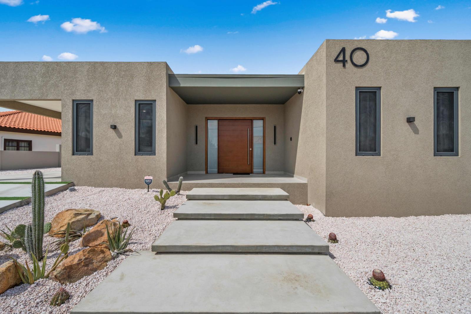 Stylish front of the home