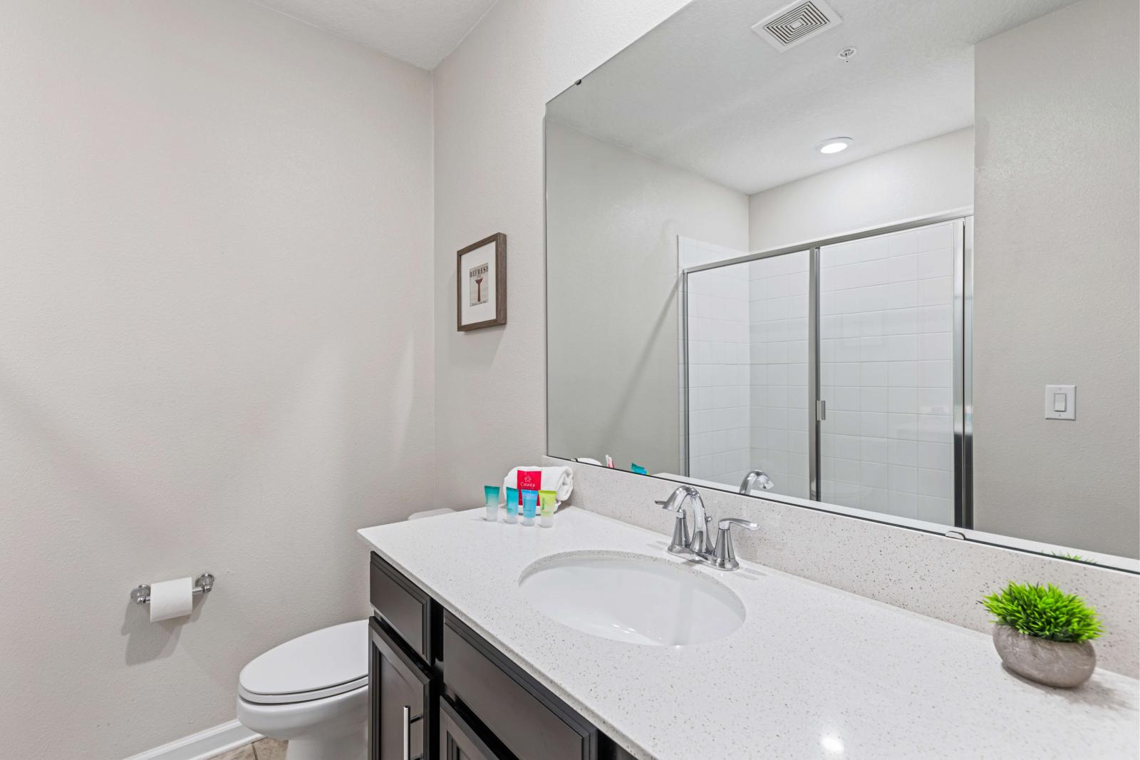 Bathroom 2 with a walk-in shower