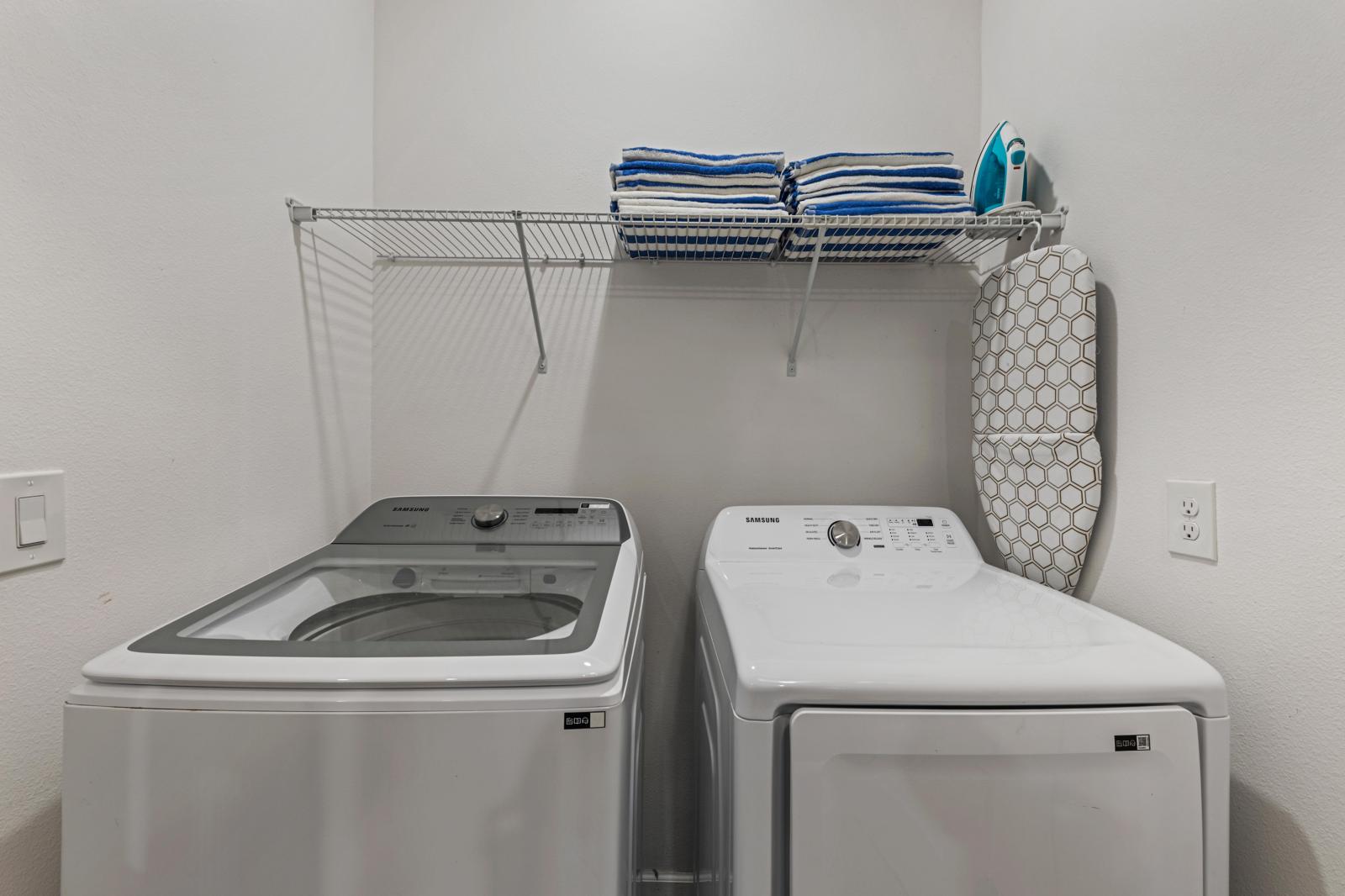 Private  washer and dryer