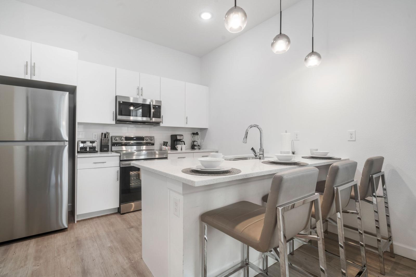 Fully equipped kitchen