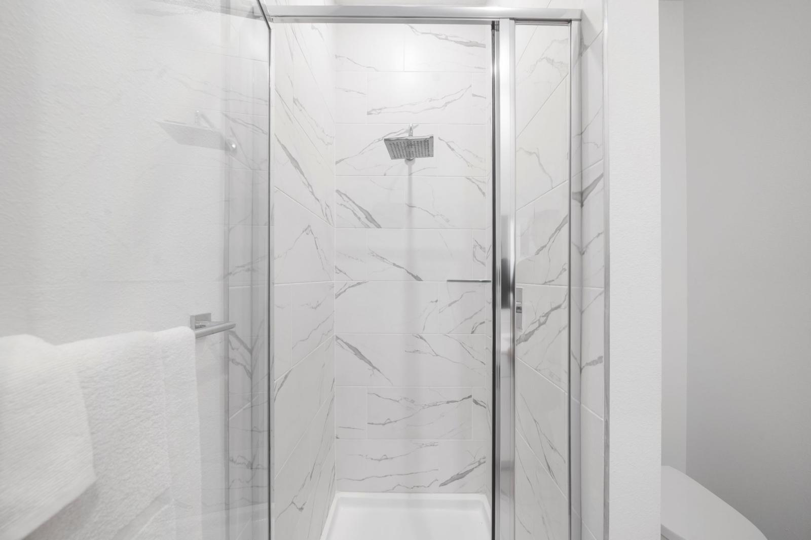 Bathroom 2 with a walk in shower