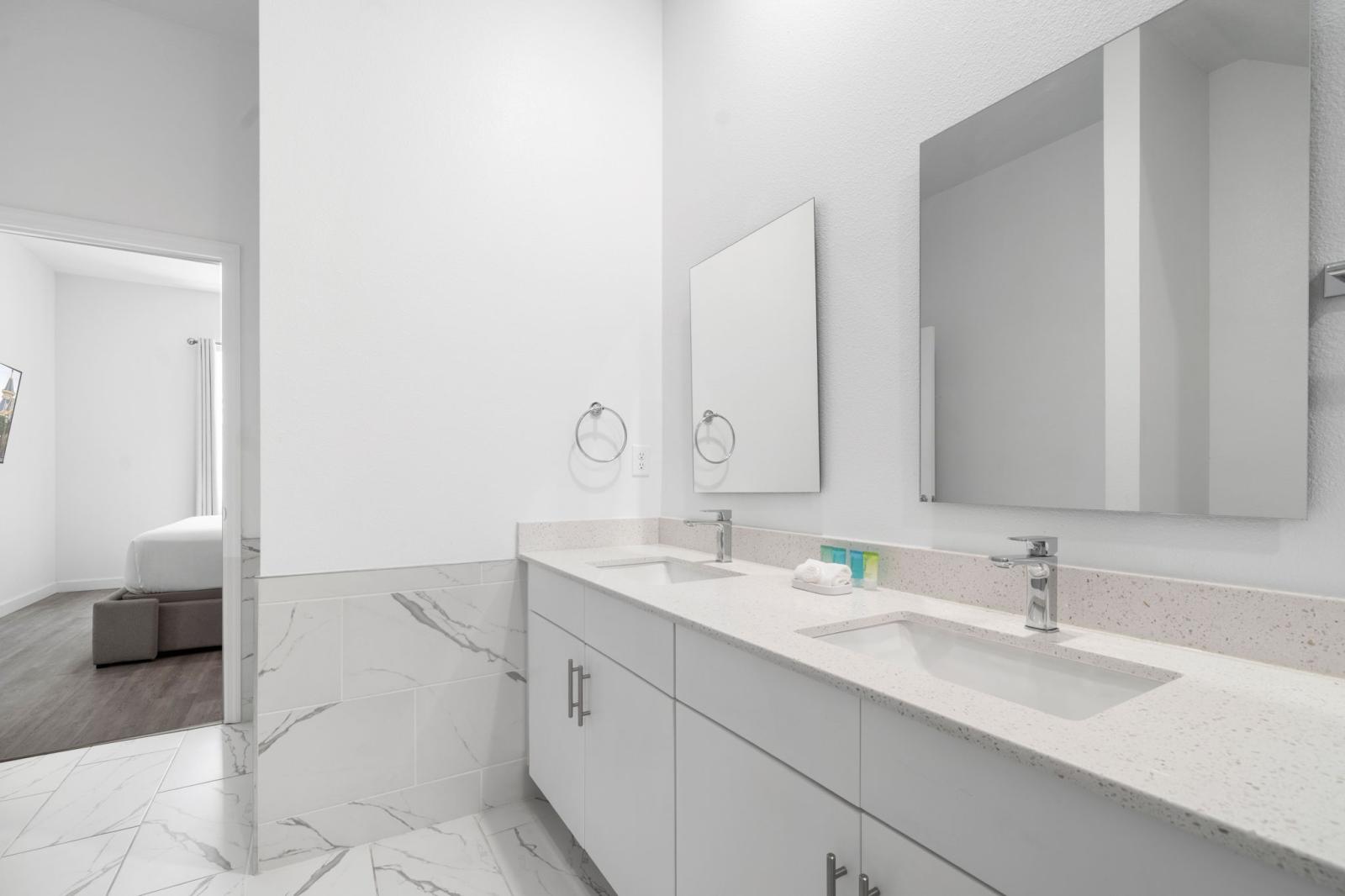 Bathroom 4 with a bathtub and a shower combo