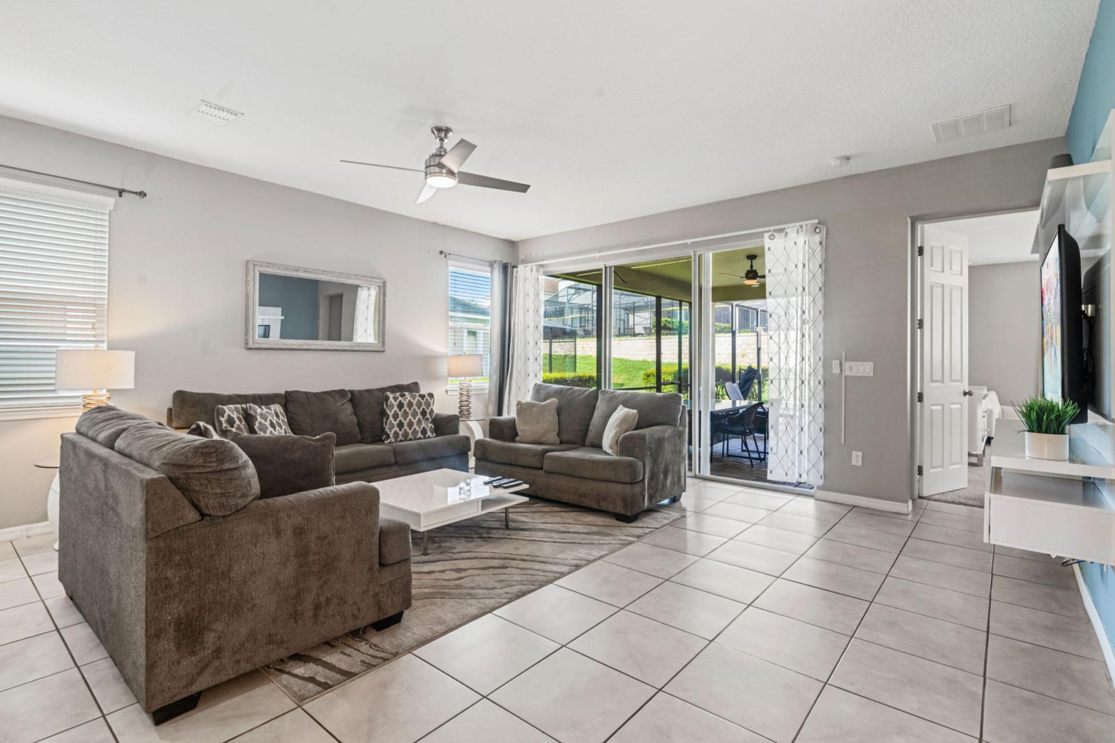 Cozy open-concept living