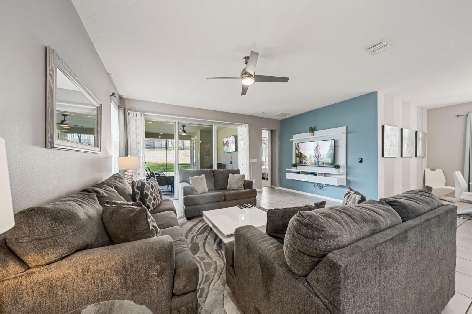 Cozy open-concept living