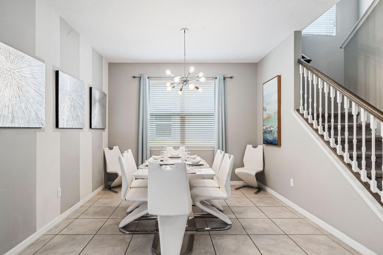 Modern dining area