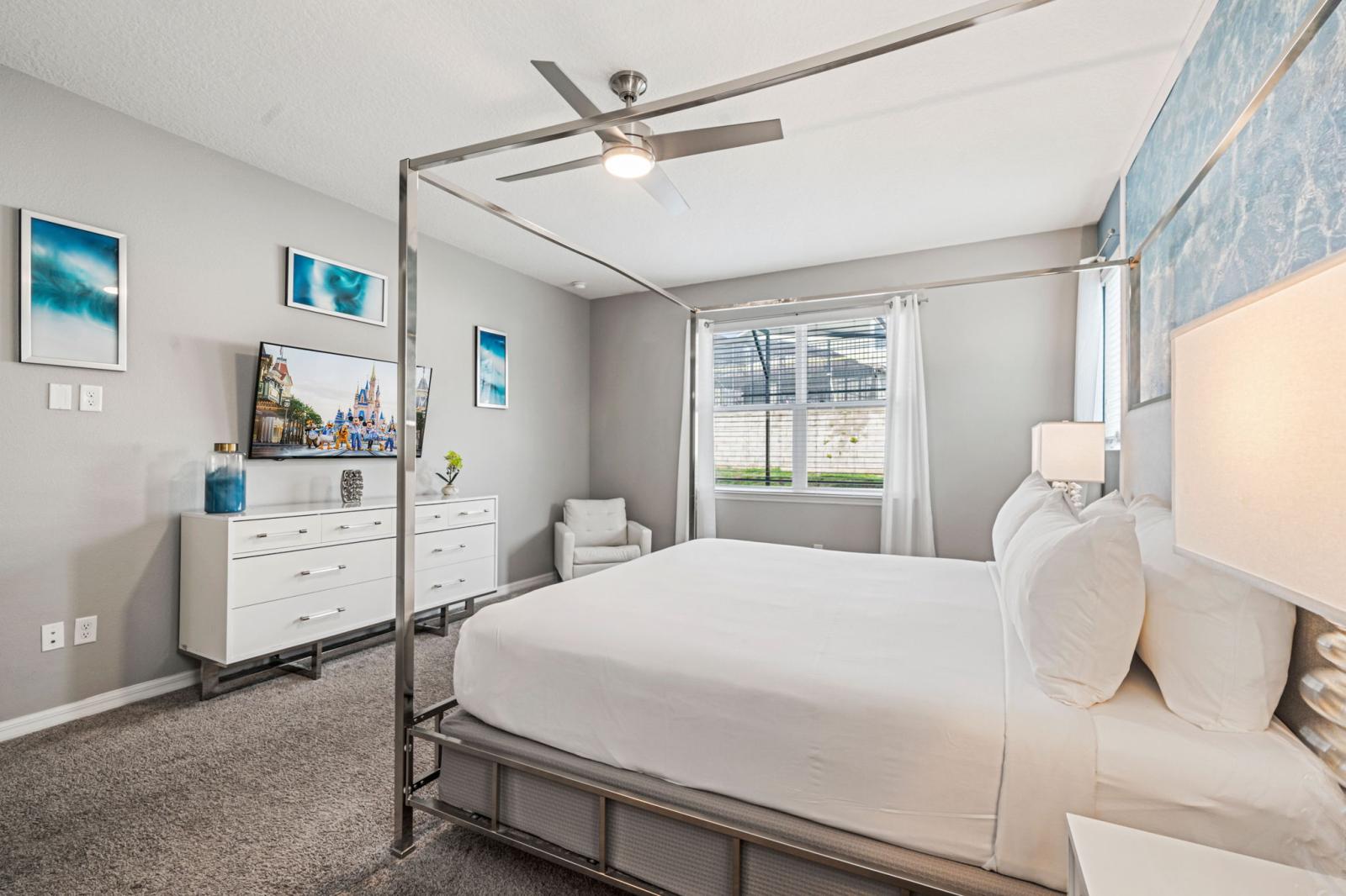 Bedroom 2 with a king size bed and a private bathroom