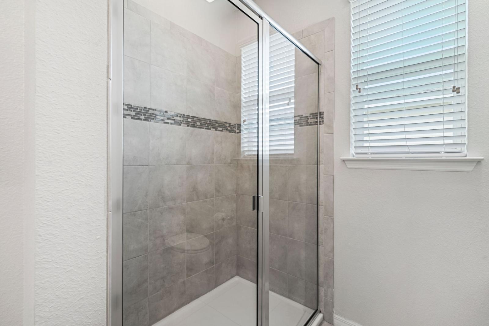 Bathroom 4 with a walk in shower