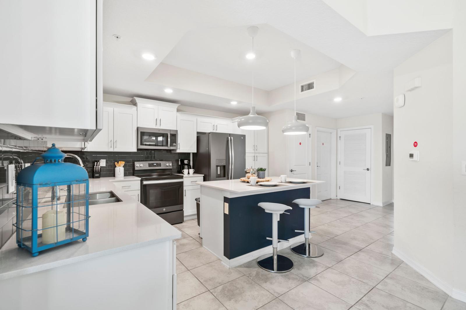 Fully equipped kitchen