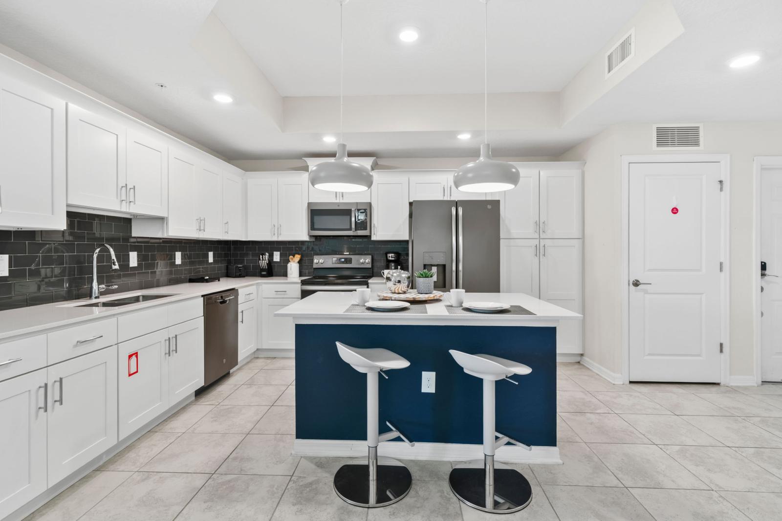 Fully equipped kitchen