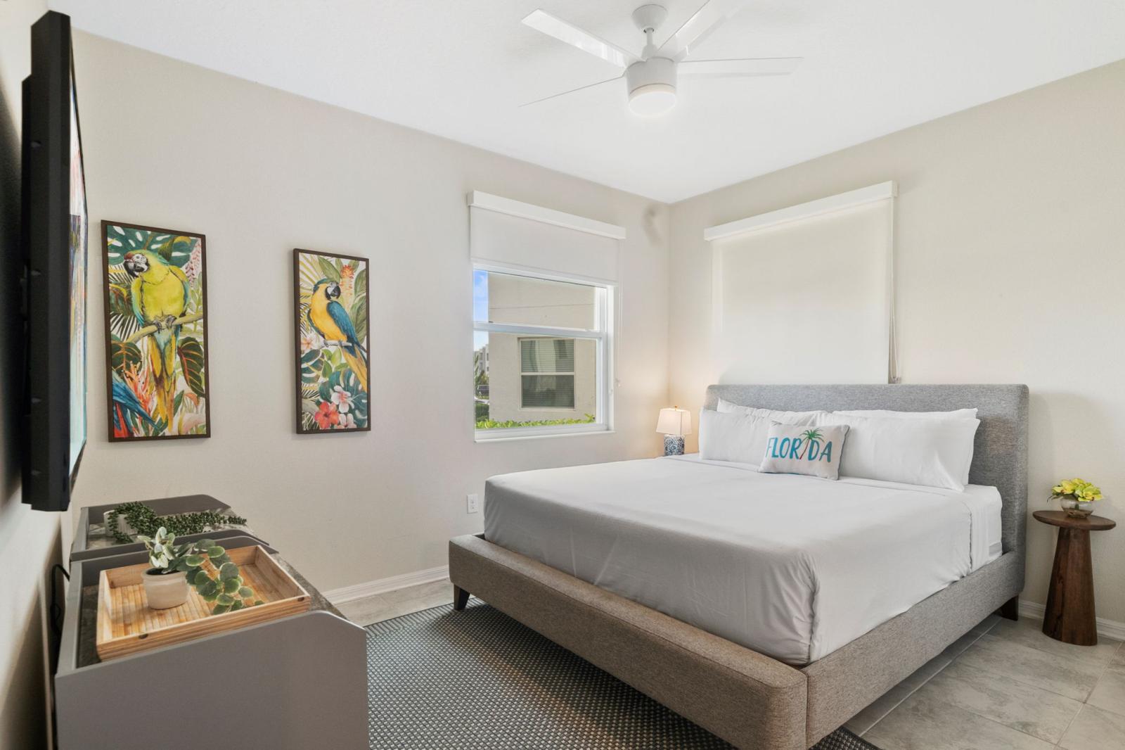 Bedroom 2 with a king size bed