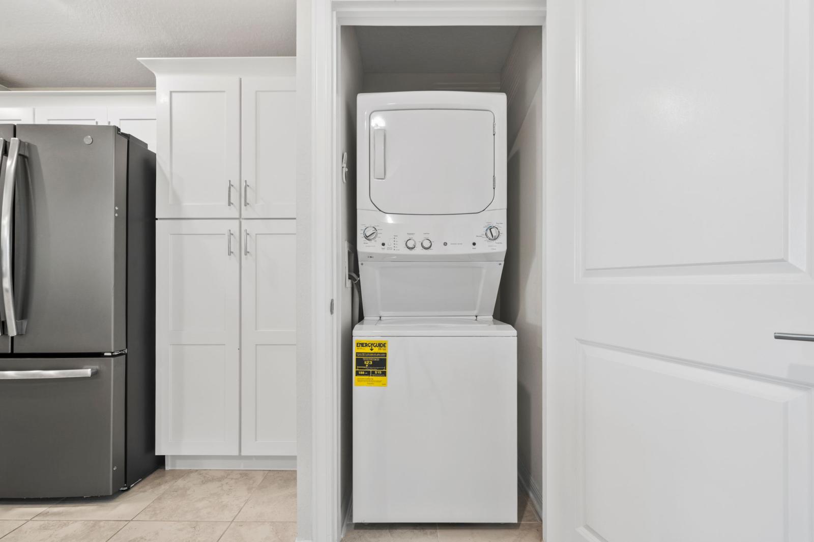 Free washer and dryer