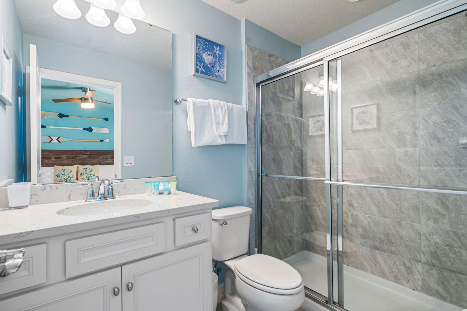 Bathroom 3 with a walk in shower