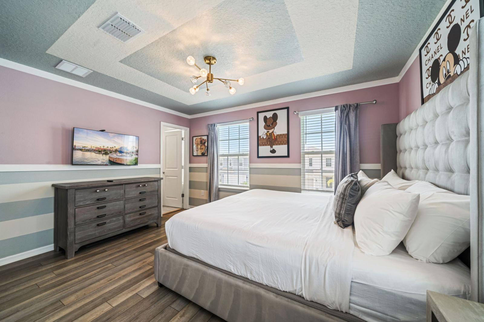 Bedroom 8 with a king size bed and a private bathroom