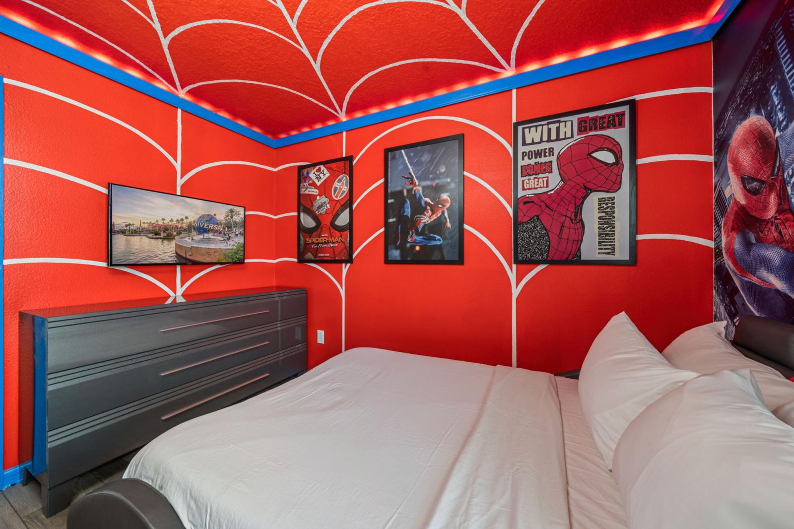 Bedroom 9 with 2 double beds and a private bathroom