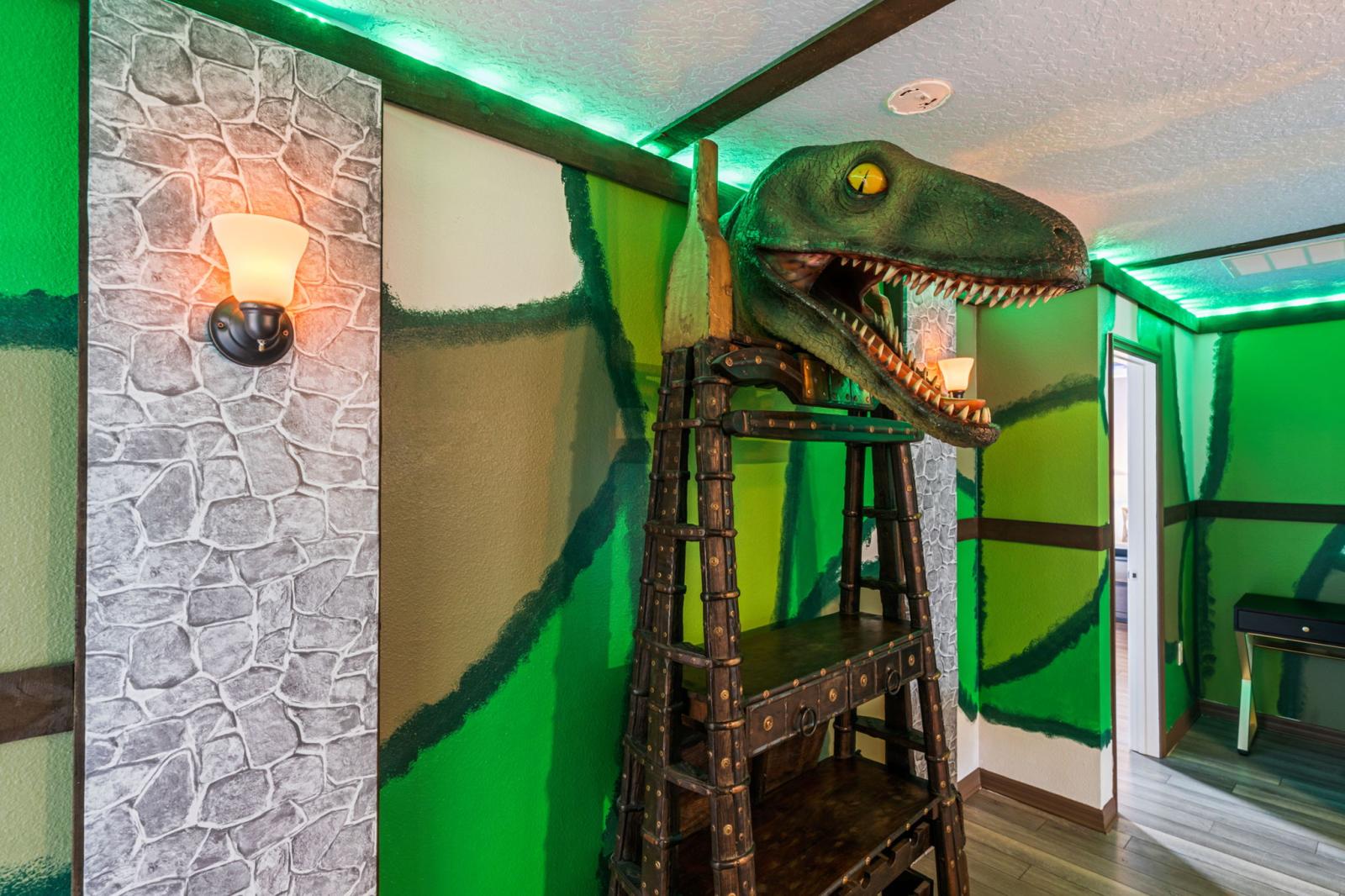 Loft area with a pool table and an arcade games